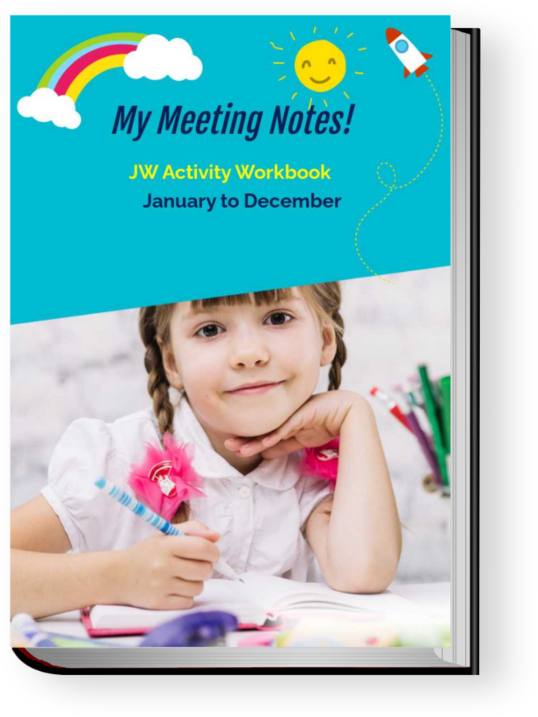 JW Kids Meeting Notes for Ages 2-4 | January to December 2025 Activity Book