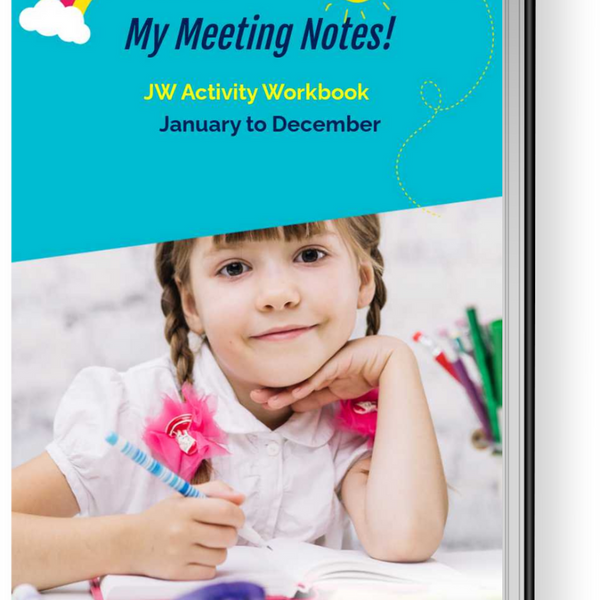 JW Kids Meeting Notes for Ages 2-4 | January to December 2025 Activity Book